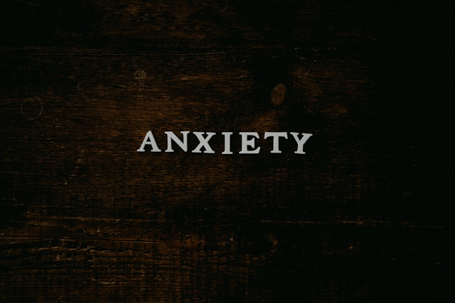 A person having anxiety
