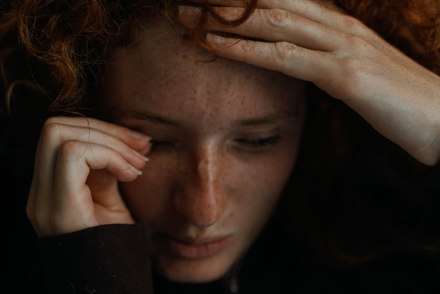 woman with depression